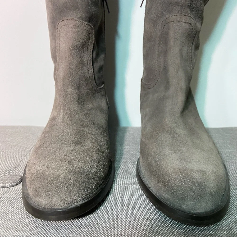 Garnet Hill Tall Italian Suede Riding Boots- woman’s size 6